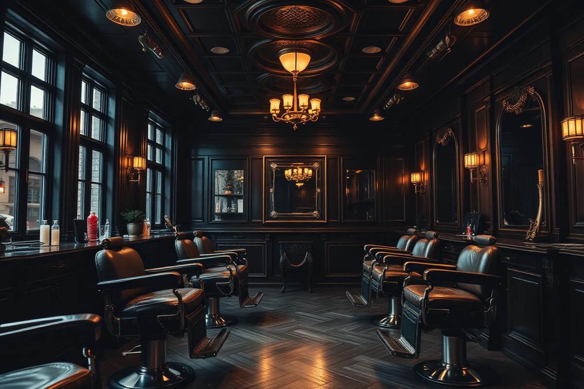 Salón principal de Black Label Barber Club